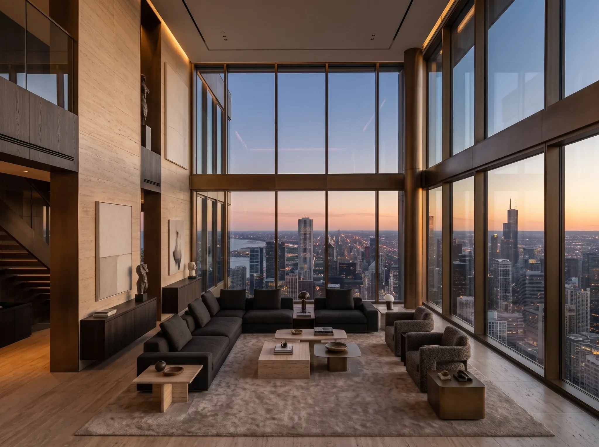 Cobertura Maison Horizon com vista panorâmica urbana